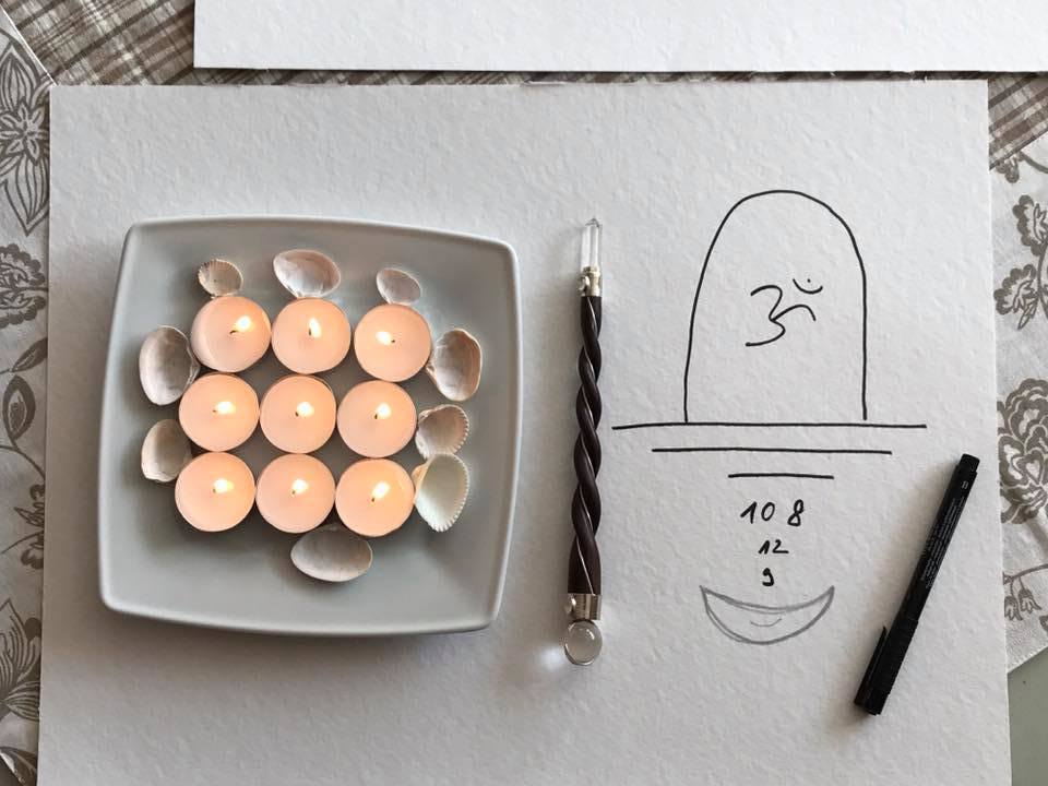 Sviečky a mušle, sigil k Šivovi